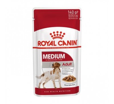 Royal Canin Dog Medium Adult Gravy κομματάκια σε σαλτσα 140gr